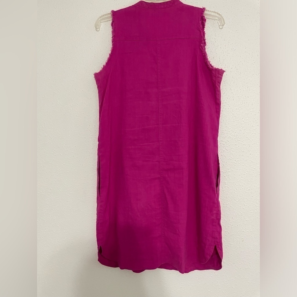 Trina Turk x INC Linen Lace-Up Sleeveless Dress Size Medium - Picture 3 of 13